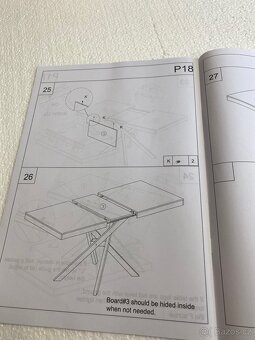 Luxus design jídelní stůl rozložitelný - 5