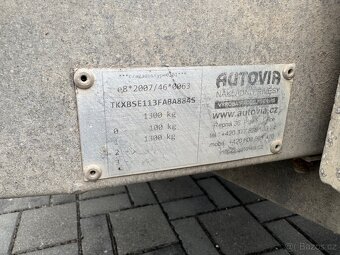 Přívěs, brzděné plato, 4.5 x 1.8m, 1.300kg, nové pneu - 5