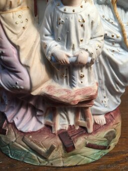 Žacléř Svatá trojice porcelánová soška Marie Ježíš Josef - 5