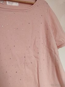 Světlounce růžové úpletové tričko - 5