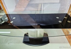 Nový skleněný rozkládací stůl 95x165+40 cm - 5