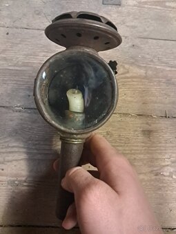 LUXOR značená svíčková lampa na historické kolo - 5