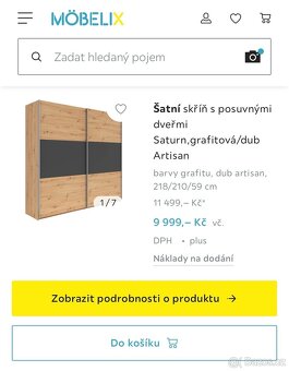 Šatní skříň s posuvnými dveřmi - 5