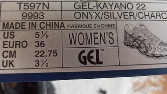 Dívčí značkové botasky ASICS - vel. 36 - Gel Kayano 22 - 5