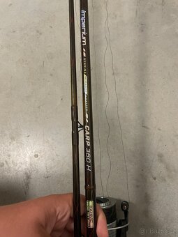 Prodám rybářský prut Mivardi Imperium Carp 360H + naviják Ok - 5