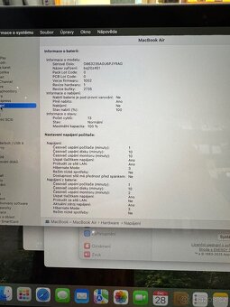 MacBook Air 2020 M1 8GB RAM / 256GB SSD – pouze 13 cyklů - 5