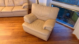 Kožená rohová sedací souprava - 5