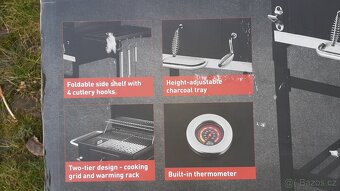 Gril na dřevěné uhlí NOVÝ - 5