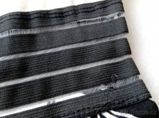 Dámské šaty černobílé široký pas - 5