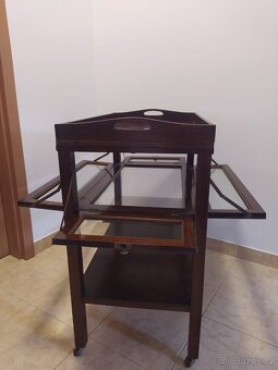 Starožitný servírovací stolek - 5
