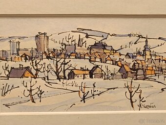 Obraz Pavel Kopáček, Zima v Novém Městě, 27x37 - 5