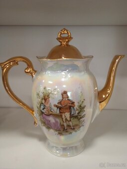 ČAJOVÁ SOUPRAVA SILNĚ ZLACENO - 5