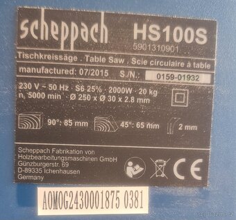 STOLNÍ PILA STEPPACH HL 100S - 5