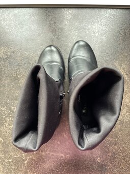 dámské černé polokozačky - 5