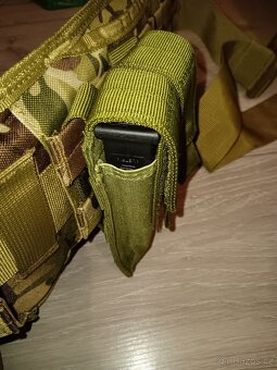 Pouzdro dvojité zelené Molle na 2 zásobníky_GLOCK a další - 5