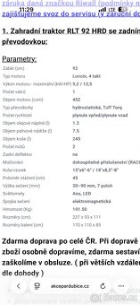 Zahradni trakturek Riwall - 5