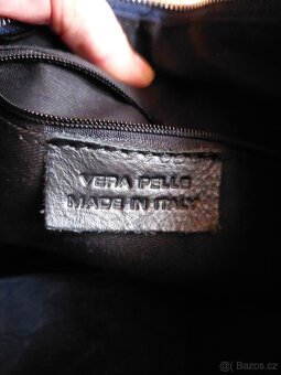 Nová kožená kabelka VeraPelle - 5