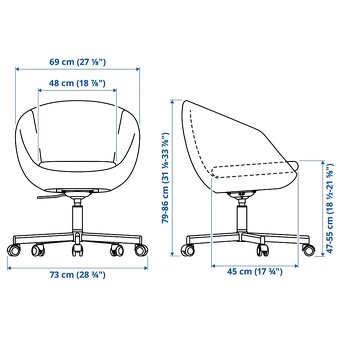 Otočné křeslo IKEA Skruvsta - 5