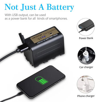 2ks baterie pro NP-F750 a NP-F770 7,2V, 5200mAh - 5