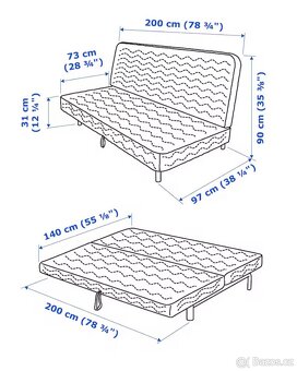 Rozkládací sedačka / pohovka - 5