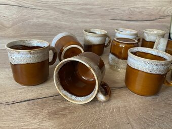 hren keramický hrnek hrneček sada hnědé hrnky - 5