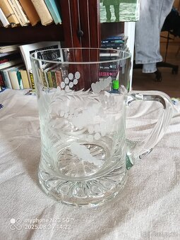 Retro kristalove sklo brus lisovane misy t vazy atd. - 5
