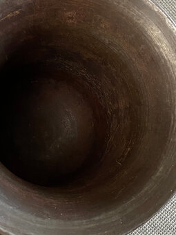 Starožitný velký železný hmoždíř s tloukem, 3 kg - 5