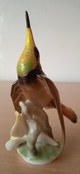 Porcelánová soška kolibřík Hutschenreuther - 5