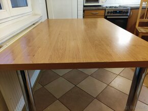 Jídelní stůl 140x90 Lamino, nerez, ABS hrany - 5