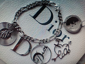 DIOR NÁUŠNICE, ŘETÍZEK, NÁRAMEK, PRSTEN - 5