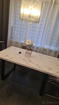 Jidelni stul vzor mramor - 5