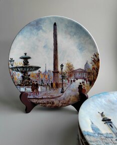 Porcelánový sběratelský talíře Limoges Francie 6 kus - 5