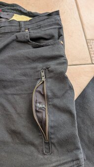 Pánské rifle na motorku Rebelhorn Vandal Twill černé - 5
