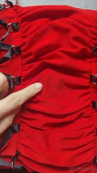 Červené šaty velikost S (36) - 5