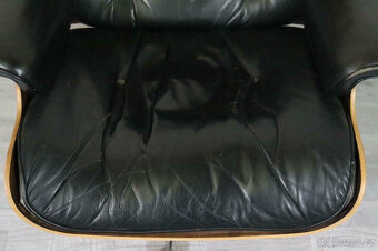 Křeslo s taburetem Charles & Ray Eames Herman Miller s visač - 5