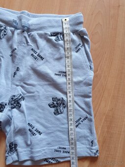 Nové teplákové světle modré kraťasy šortky sinsay v.128 s au - 5