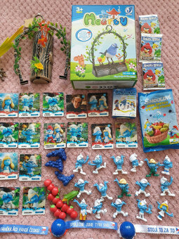 Mix hračky kartičky retro Papoušek Šmoulové Angry Birds - 5