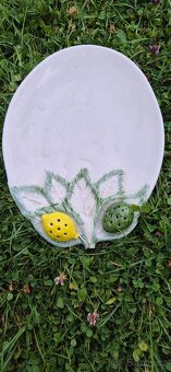 Keramický talíř s citrony,asi italská keramika - 5