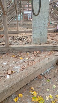 Staré trámy  a rozebrání starých střech - 5