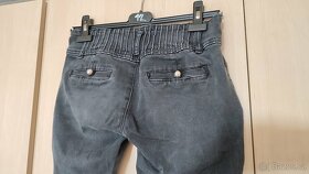 Černé džíny s kamínky - 5