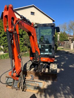 Prodám minibagr Kubota U27 s nulovým přesahem zádě - 5