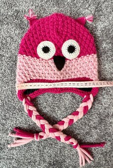 Pletex zimní čepice - sova 51 cm - 5