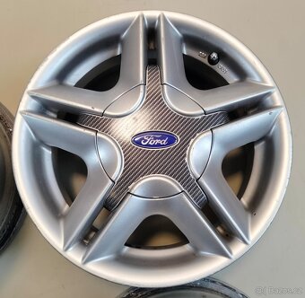 ALU disky na Ford Escort 13" + Originální střed. krytky For - 5
