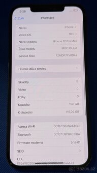 iPhone 12 Pro Max 128GB Pacific Blue, pěkný stav - 5