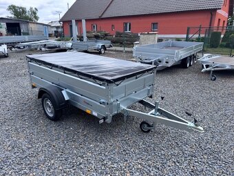 Přívěsný vozík 252x130cm,sklopný,750kg,130km/h,60cm bočnice - 5