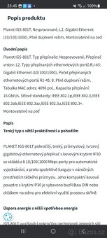 Planet IGS-801T Ethernet přepínač - 5