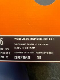 Běžecké boty   Nike ZoomX Invincible Run 3 / vel. 36.5 - 5