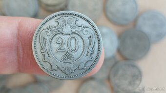 51 helleru 20 RU, rakousko uhersko mince + mince 20hal. - 5