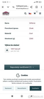 Výklopné postelové kování - 5