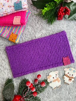 Dětské/dívčí pletené NOVÉ čelenky - 5